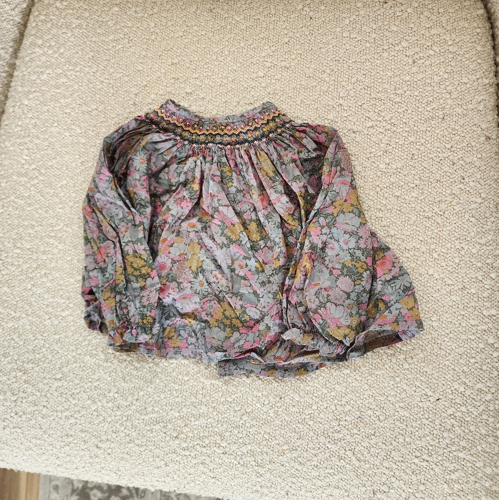 Bonpoint Smocked Griotte Blouse🤍